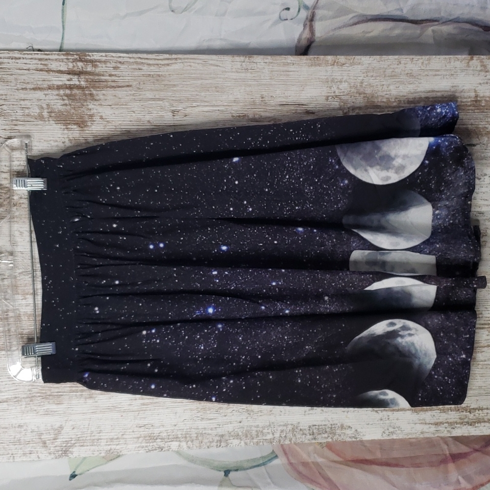 Full moon skirt new fun witchy halloween space